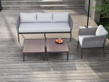 Load image into Gallery viewer, RopeVibe,, Outdoor Patio Conversational Set with Cushions (Set of 4)
