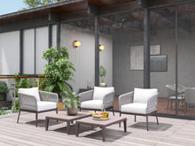 Load image into Gallery viewer, RopeVibe,, Outdoor Patio Conversational Set with Cushions (Set of 5)
