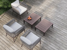 Load image into Gallery viewer, RopeVibe,, Outdoor Patio Conversational Set with Cushions (Set of 5)
