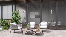 Load image into Gallery viewer, RopeVibe,, Outdoor Patio Conversational Set with Cushions (Set of 5)
