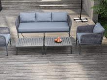 Load image into Gallery viewer, RopeVibe,, Outdoor Patio Conversational Set with Cushions (Set of 5)
