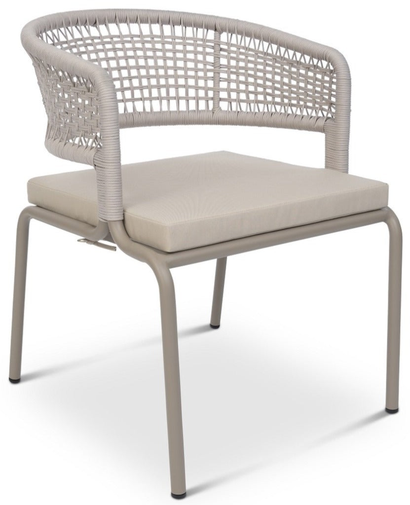 RopeVerse,, Patio Dining Chairs with Cushions (Set of 2)