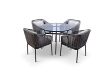 Load image into Gallery viewer, RopeVibe,, Outdoor Patio Dining Set (Include 4 Dining Chairs and 1 Dining Table)
