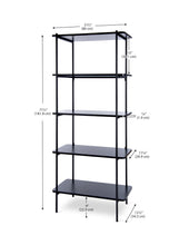 Load image into Gallery viewer, Modernatta,, Etagere Bookcase 5-tier 32&quot; W x 72&quot; H (80 cm x 182 cm)
